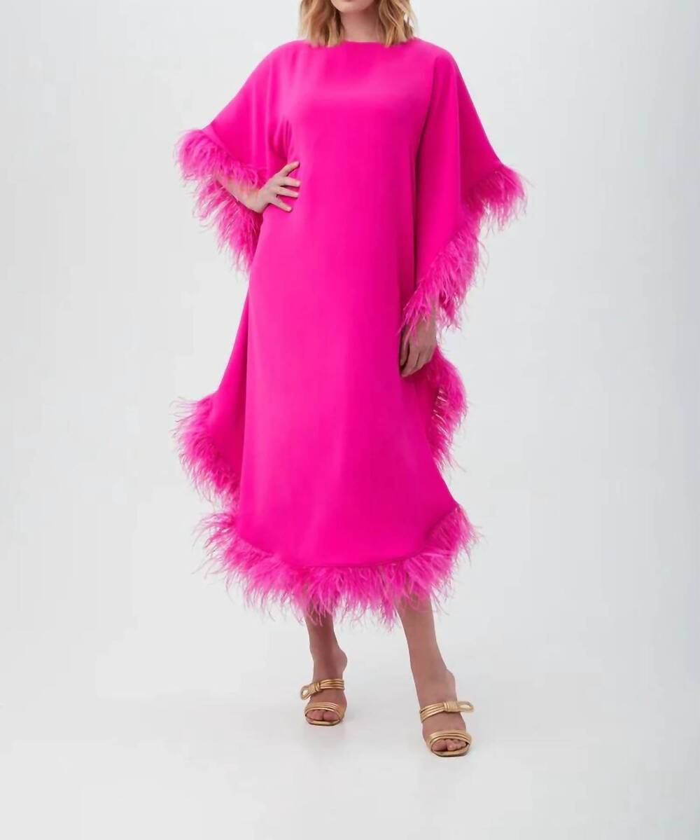 NEW TRINA TURK neena caftan midi dress in pink